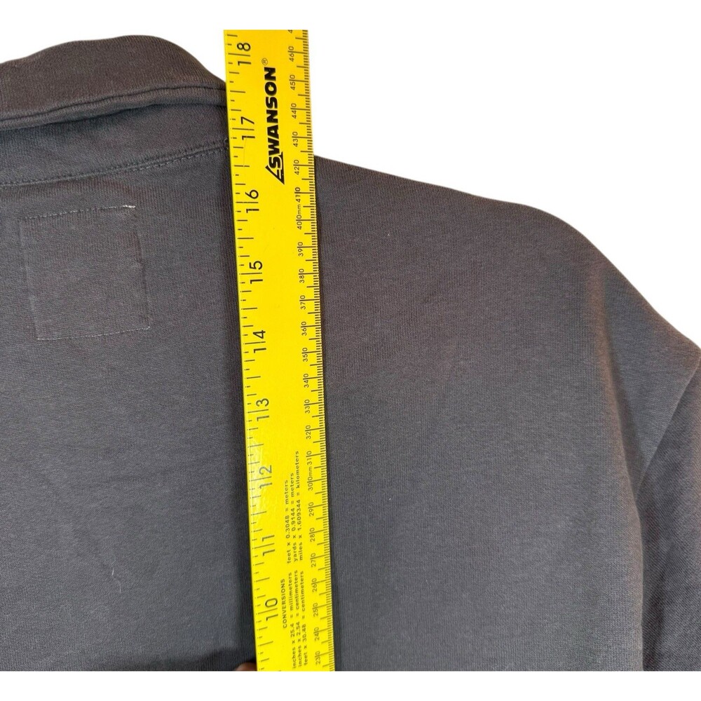 For Days Crop Top XS Short Sleeve Dark Gray Henley Organic Cotton Minimalist NWT - Picture 9 of 10